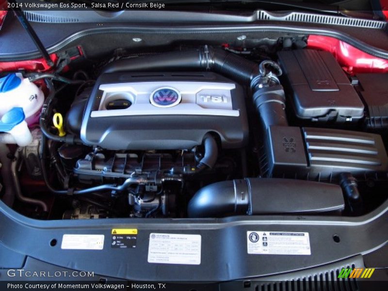 Salsa Red / Cornsilk Beige 2014 Volkswagen Eos Sport