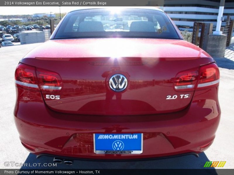 Salsa Red / Cornsilk Beige 2014 Volkswagen Eos Executive