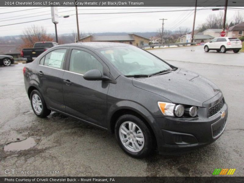 Ashen Gray Metallic / Jet Black/Dark Titanium 2014 Chevrolet Sonic LT Sedan
