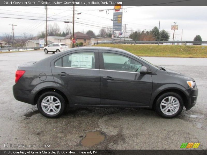 Ashen Gray Metallic / Jet Black/Dark Titanium 2014 Chevrolet Sonic LT Sedan