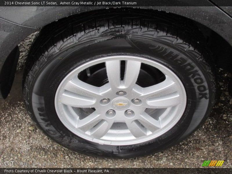 Ashen Gray Metallic / Jet Black/Dark Titanium 2014 Chevrolet Sonic LT Sedan