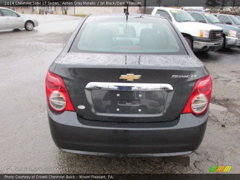 Ashen Gray Metallic / Jet Black/Dark Titanium 2014 Chevrolet Sonic LT Sedan