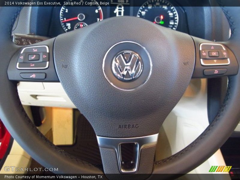 Salsa Red / Cornsilk Beige 2014 Volkswagen Eos Executive
