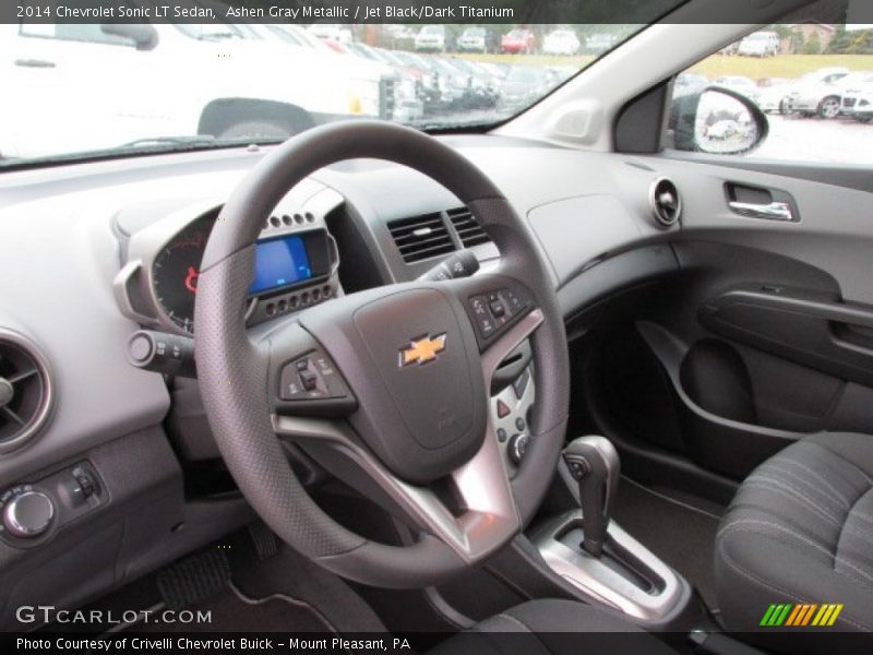 Ashen Gray Metallic / Jet Black/Dark Titanium 2014 Chevrolet Sonic LT Sedan