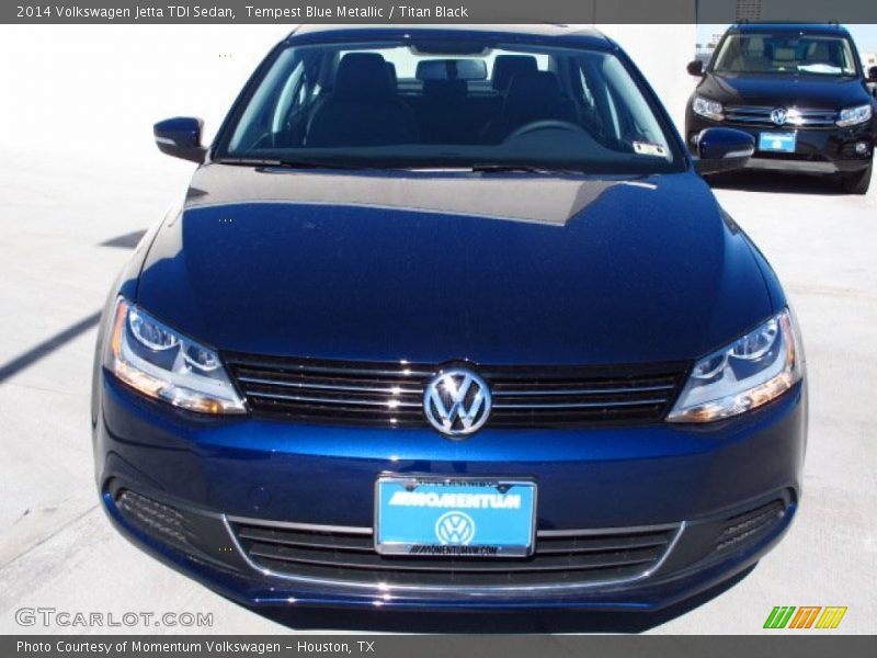 Tempest Blue Metallic / Titan Black 2014 Volkswagen Jetta TDI Sedan