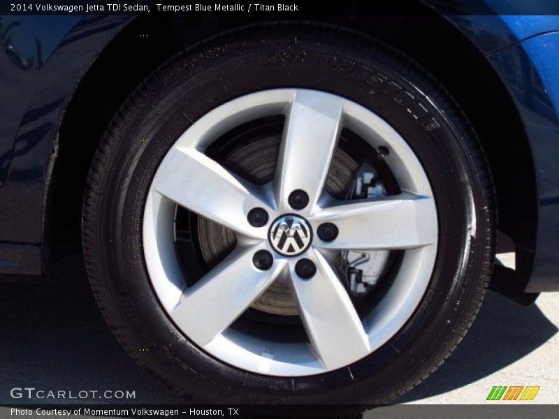 Tempest Blue Metallic / Titan Black 2014 Volkswagen Jetta TDI Sedan