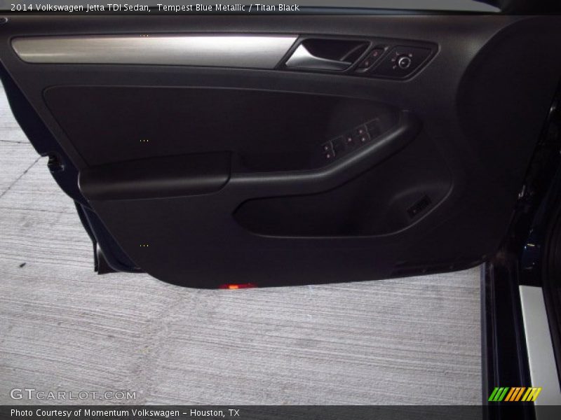 Tempest Blue Metallic / Titan Black 2014 Volkswagen Jetta TDI Sedan
