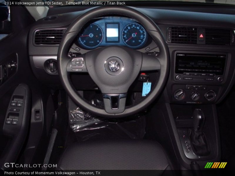 Tempest Blue Metallic / Titan Black 2014 Volkswagen Jetta TDI Sedan