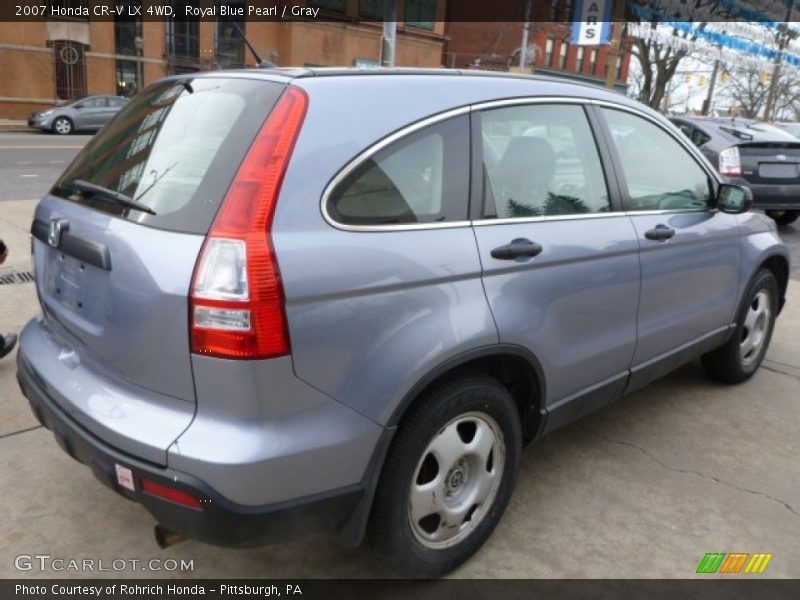 Royal Blue Pearl / Gray 2007 Honda CR-V LX 4WD