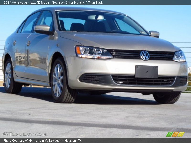 Moonrock Silver Metallic / Titan Black 2014 Volkswagen Jetta SE Sedan