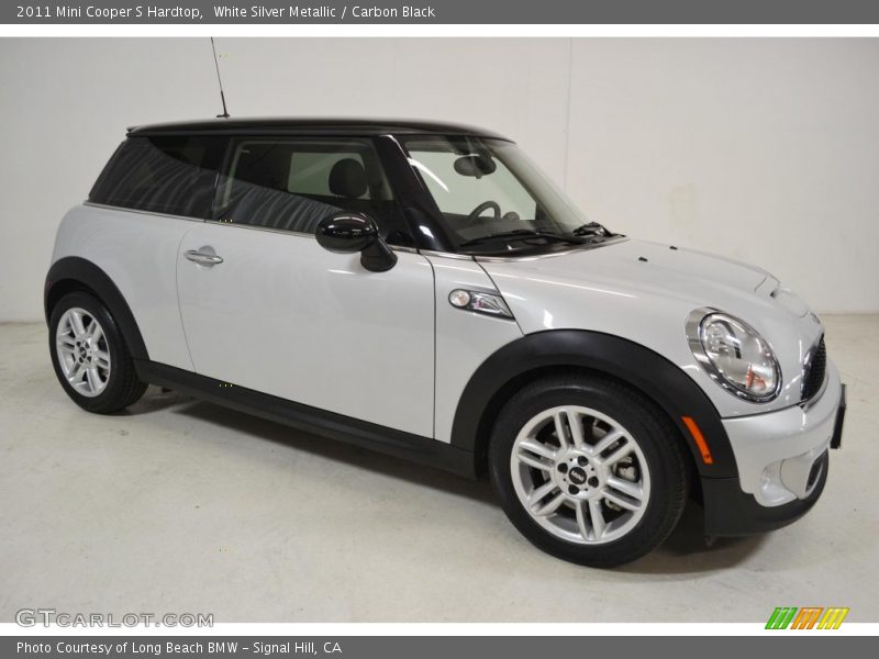 White Silver Metallic / Carbon Black 2011 Mini Cooper S Hardtop