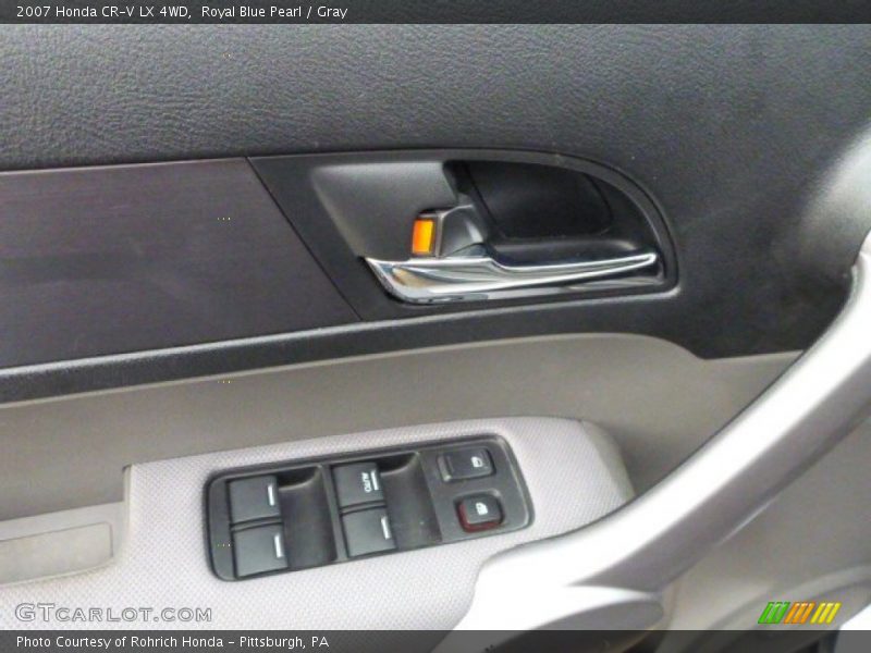 Royal Blue Pearl / Gray 2007 Honda CR-V LX 4WD