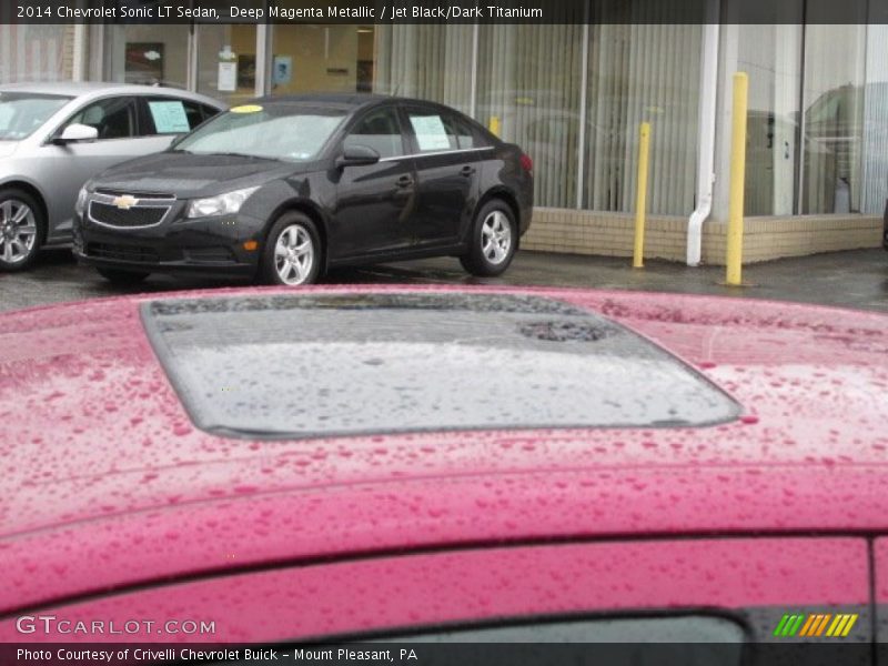 Deep Magenta Metallic / Jet Black/Dark Titanium 2014 Chevrolet Sonic LT Sedan