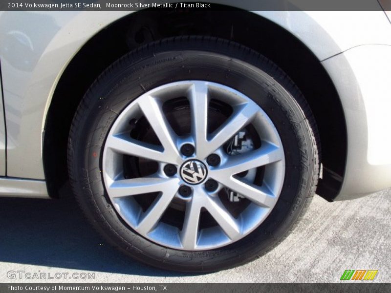 Moonrock Silver Metallic / Titan Black 2014 Volkswagen Jetta SE Sedan