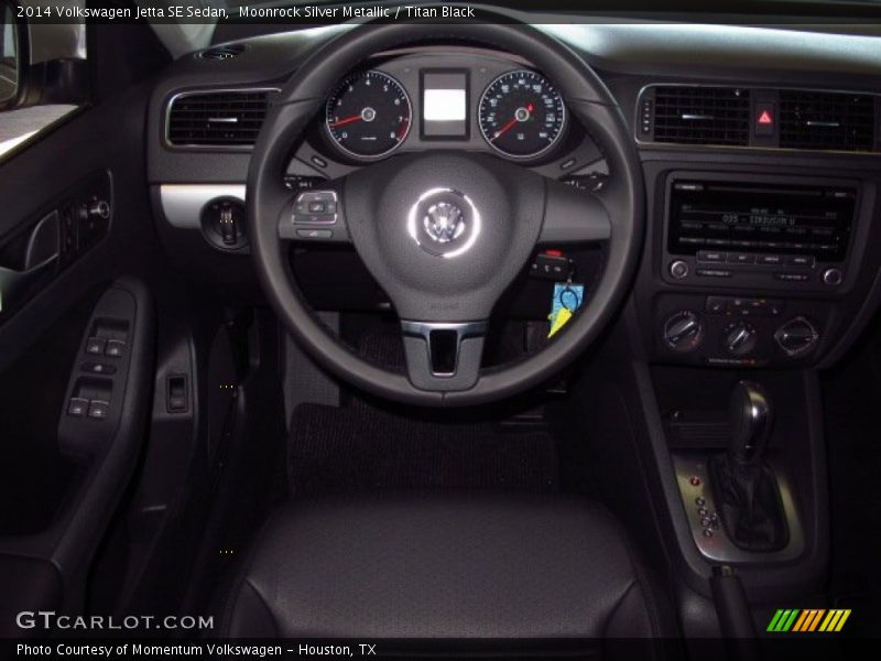 Moonrock Silver Metallic / Titan Black 2014 Volkswagen Jetta SE Sedan