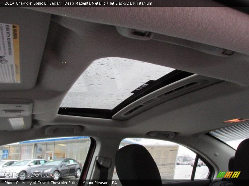 Deep Magenta Metallic / Jet Black/Dark Titanium 2014 Chevrolet Sonic LT Sedan