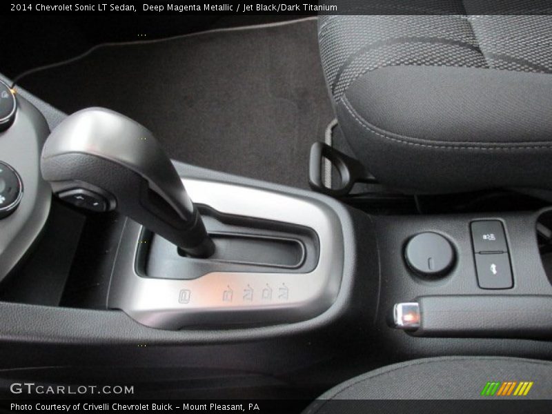 Deep Magenta Metallic / Jet Black/Dark Titanium 2014 Chevrolet Sonic LT Sedan