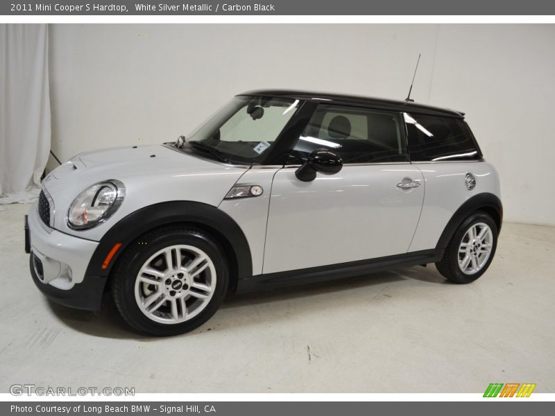 White Silver Metallic / Carbon Black 2011 Mini Cooper S Hardtop