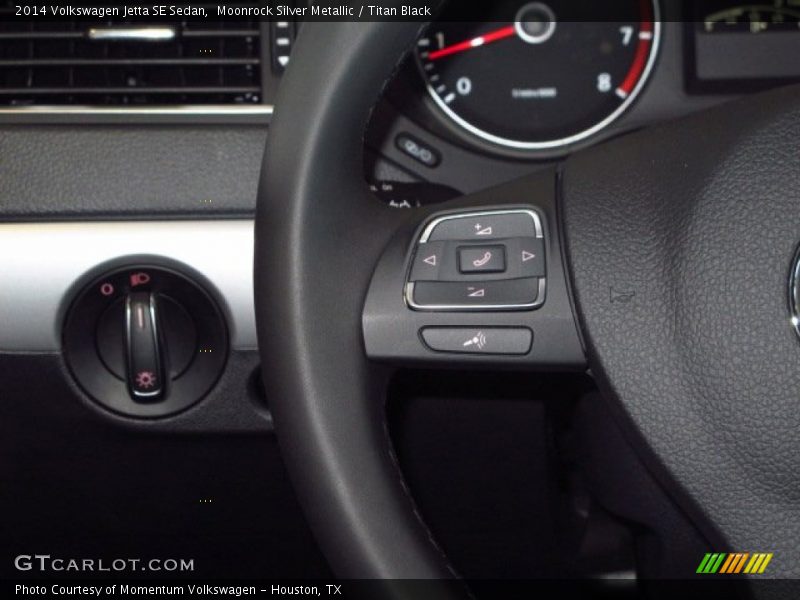 Moonrock Silver Metallic / Titan Black 2014 Volkswagen Jetta SE Sedan