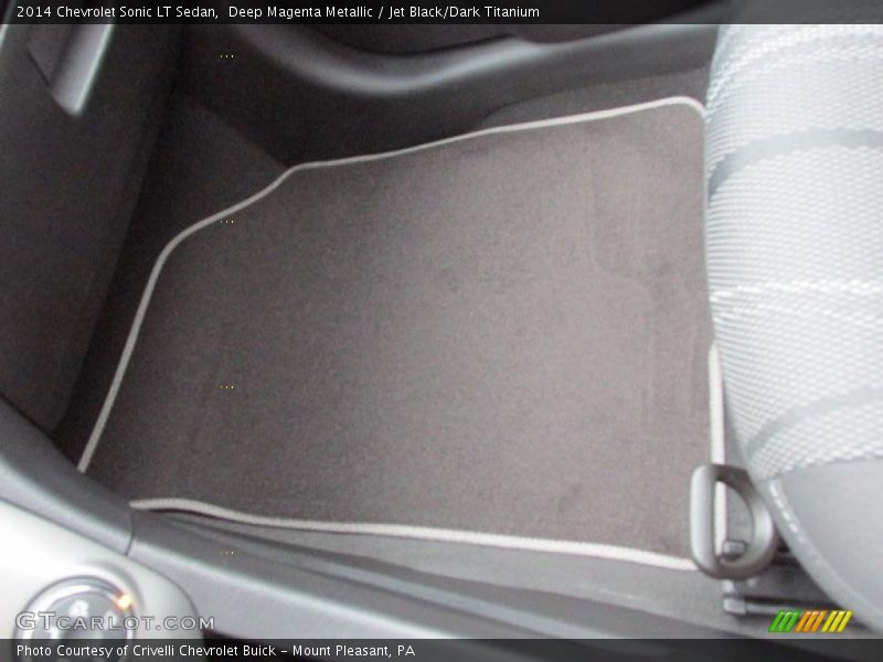 Deep Magenta Metallic / Jet Black/Dark Titanium 2014 Chevrolet Sonic LT Sedan