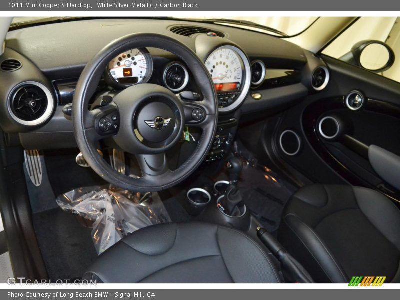 White Silver Metallic / Carbon Black 2011 Mini Cooper S Hardtop