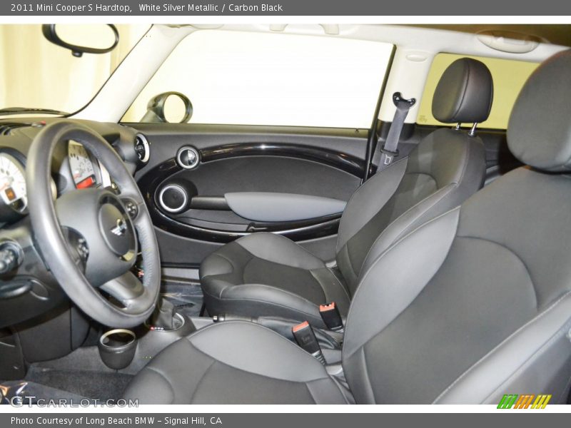 White Silver Metallic / Carbon Black 2011 Mini Cooper S Hardtop