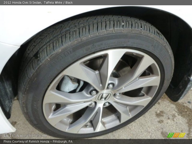 Taffeta White / Black 2012 Honda Civic Si Sedan