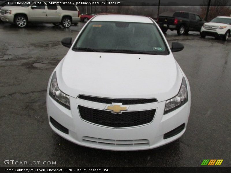 Summit White / Jet Black/Medium Titanium 2014 Chevrolet Cruze LS