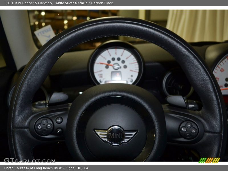 White Silver Metallic / Carbon Black 2011 Mini Cooper S Hardtop