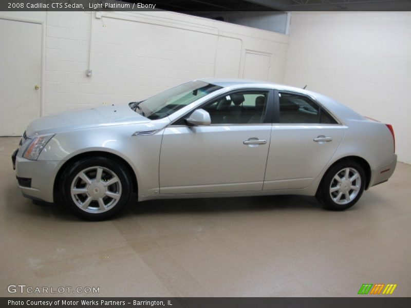 Light Platinum / Ebony 2008 Cadillac CTS Sedan