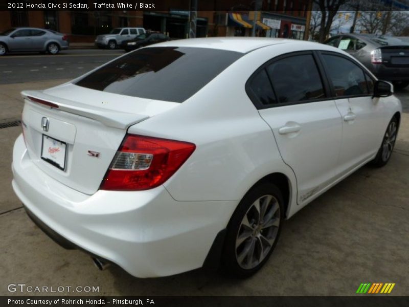 Taffeta White / Black 2012 Honda Civic Si Sedan