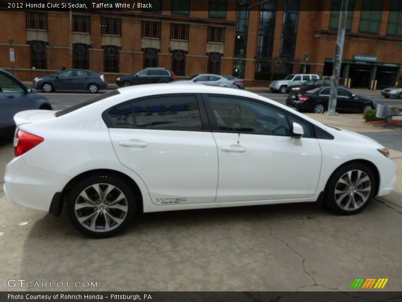 Taffeta White / Black 2012 Honda Civic Si Sedan