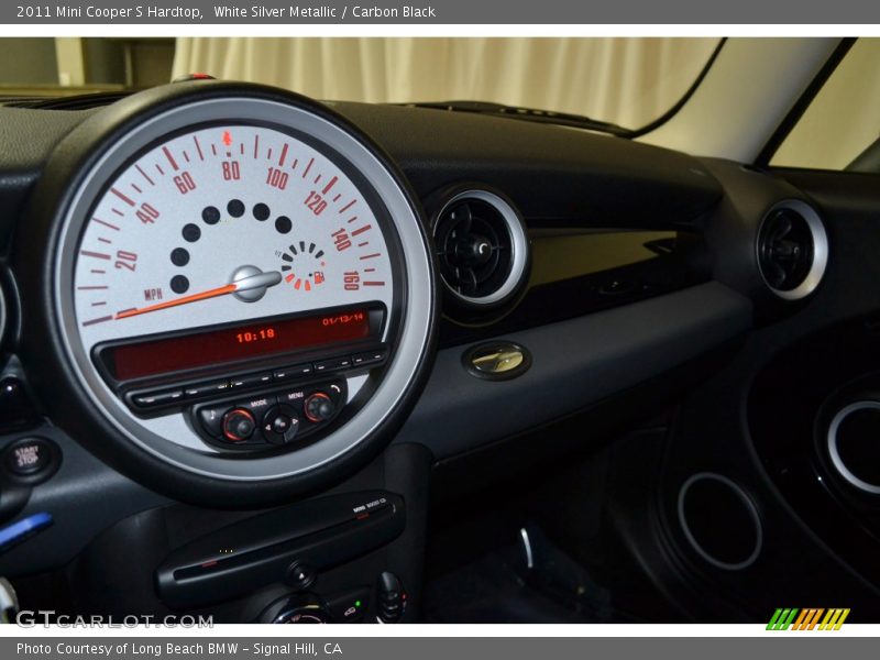 White Silver Metallic / Carbon Black 2011 Mini Cooper S Hardtop
