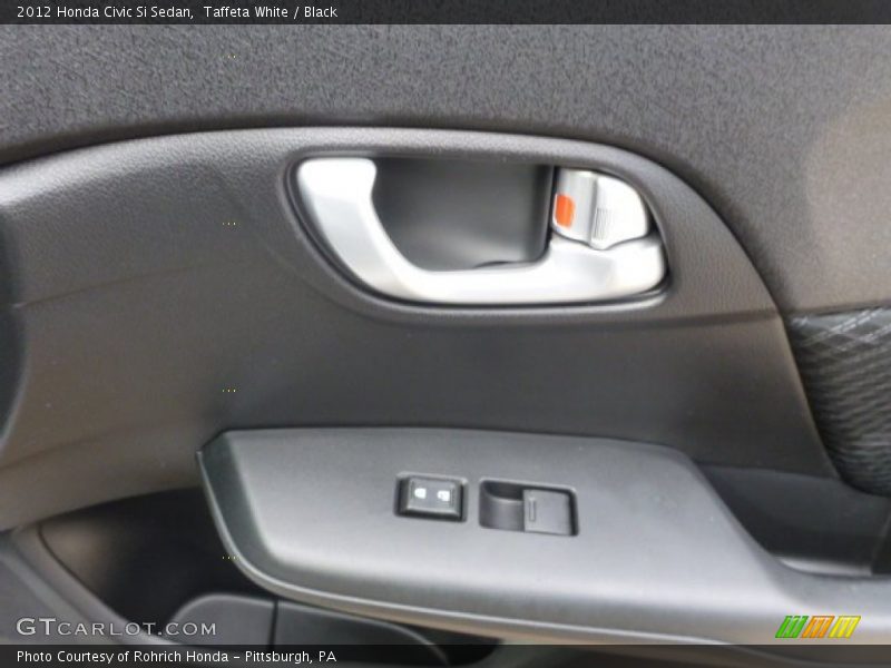 Taffeta White / Black 2012 Honda Civic Si Sedan