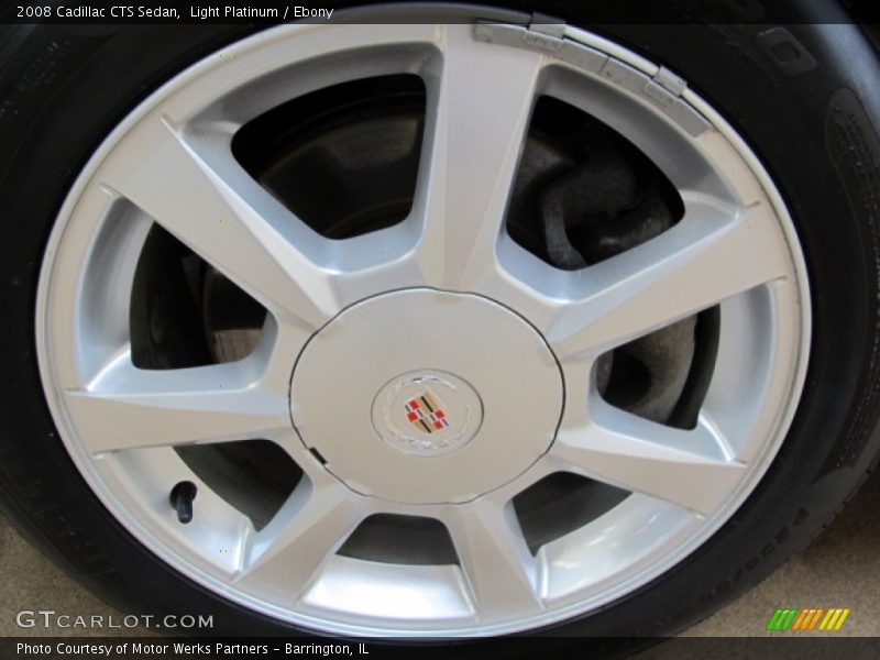 Light Platinum / Ebony 2008 Cadillac CTS Sedan