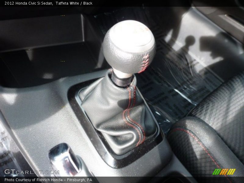 Taffeta White / Black 2012 Honda Civic Si Sedan