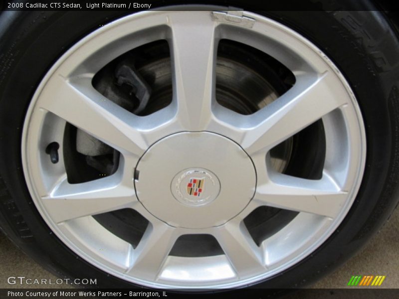 Light Platinum / Ebony 2008 Cadillac CTS Sedan