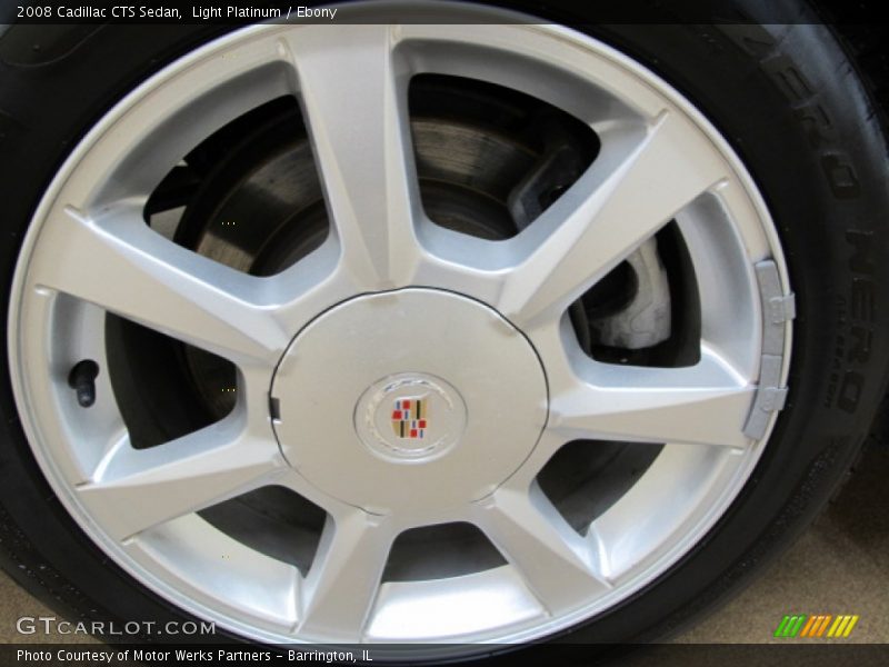Light Platinum / Ebony 2008 Cadillac CTS Sedan