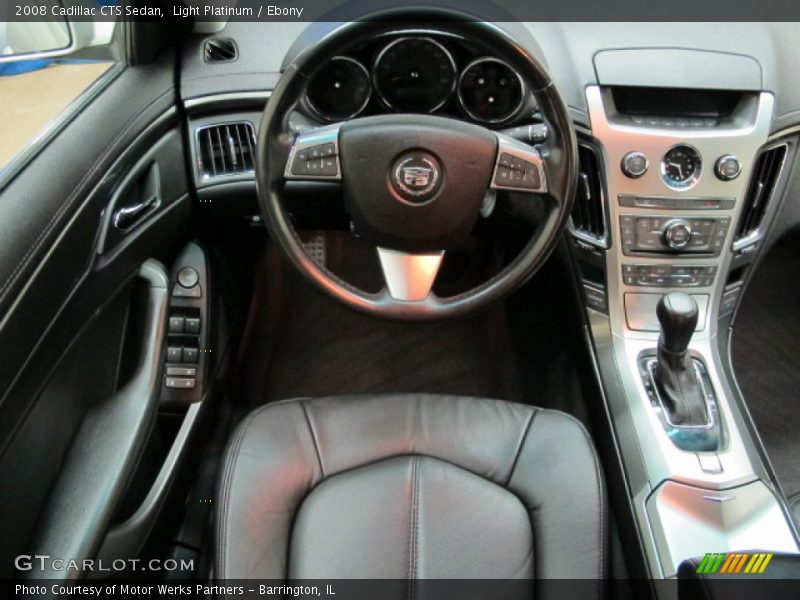 Light Platinum / Ebony 2008 Cadillac CTS Sedan