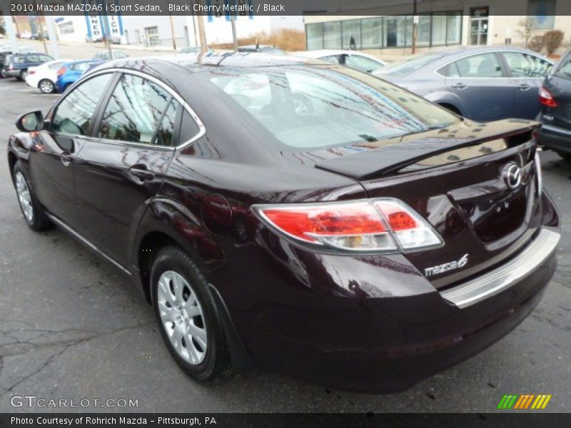 Black Cherry Metallic / Black 2010 Mazda MAZDA6 i Sport Sedan