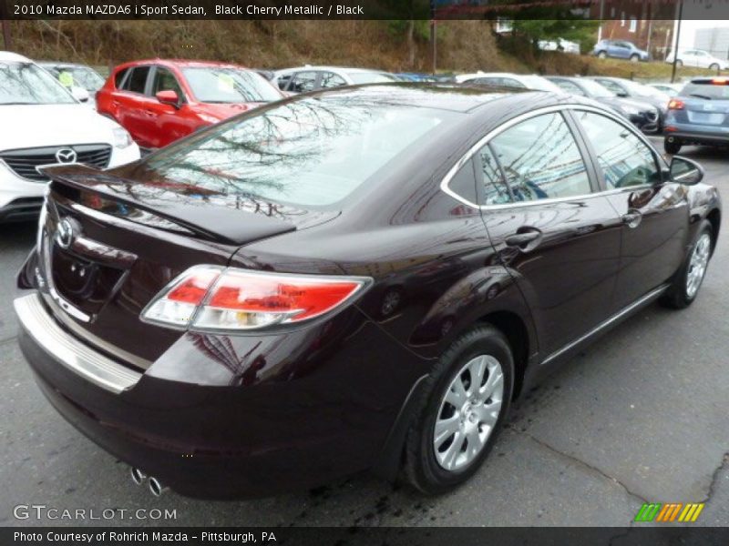 Black Cherry Metallic / Black 2010 Mazda MAZDA6 i Sport Sedan