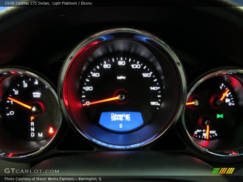 Light Platinum / Ebony 2008 Cadillac CTS Sedan