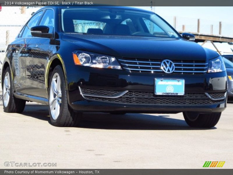 Black / Titan Black 2014 Volkswagen Passat TDI SE
