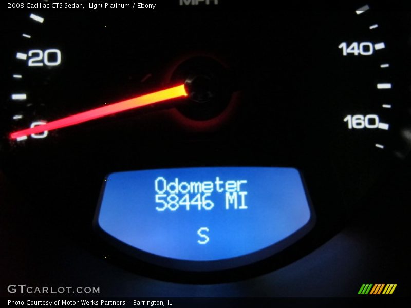 Light Platinum / Ebony 2008 Cadillac CTS Sedan