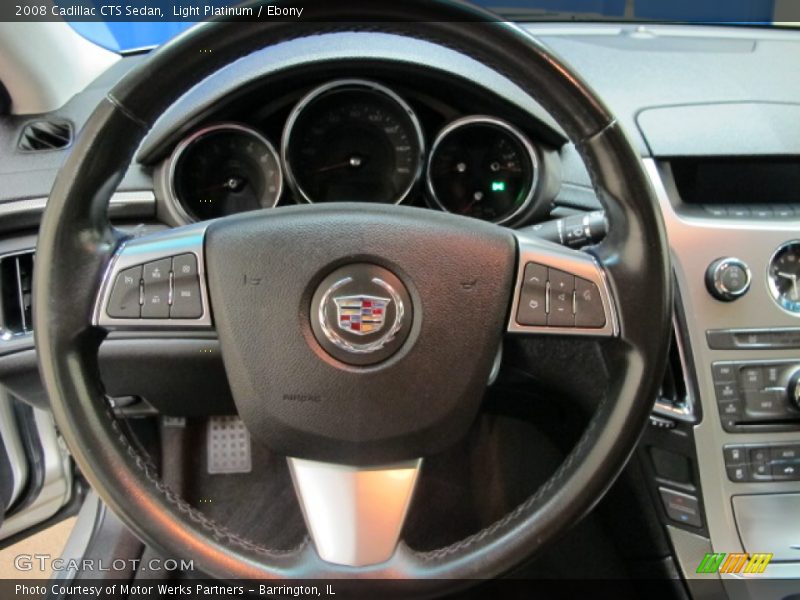 Light Platinum / Ebony 2008 Cadillac CTS Sedan