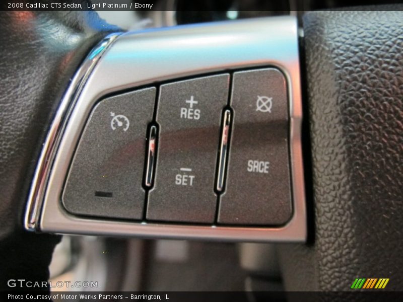 Light Platinum / Ebony 2008 Cadillac CTS Sedan