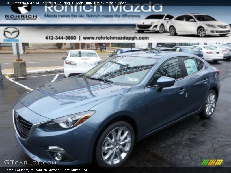 Blue Reflex Mica / Black 2014 Mazda MAZDA3 s Grand Touring 4 Door