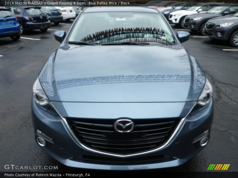 Blue Reflex Mica / Black 2014 Mazda MAZDA3 s Grand Touring 4 Door