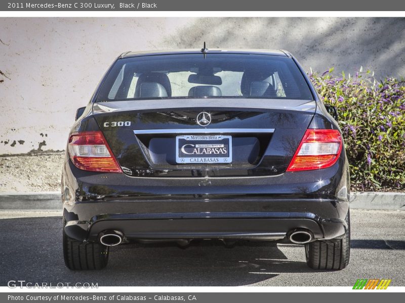 Black / Black 2011 Mercedes-Benz C 300 Luxury