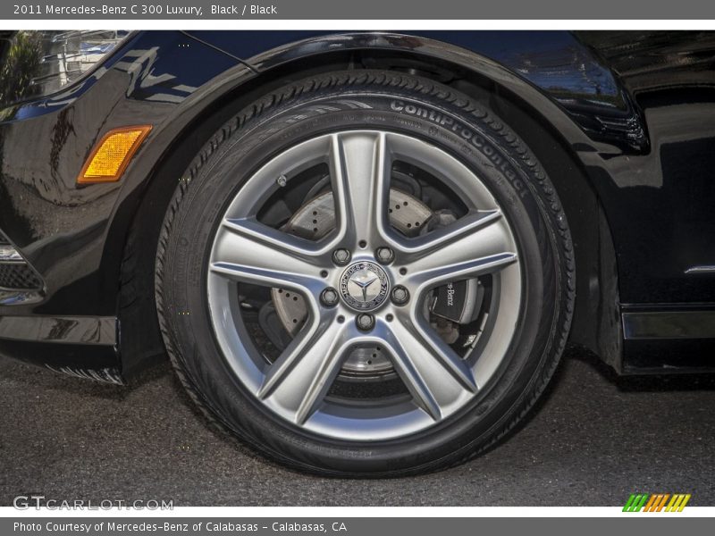 Black / Black 2011 Mercedes-Benz C 300 Luxury